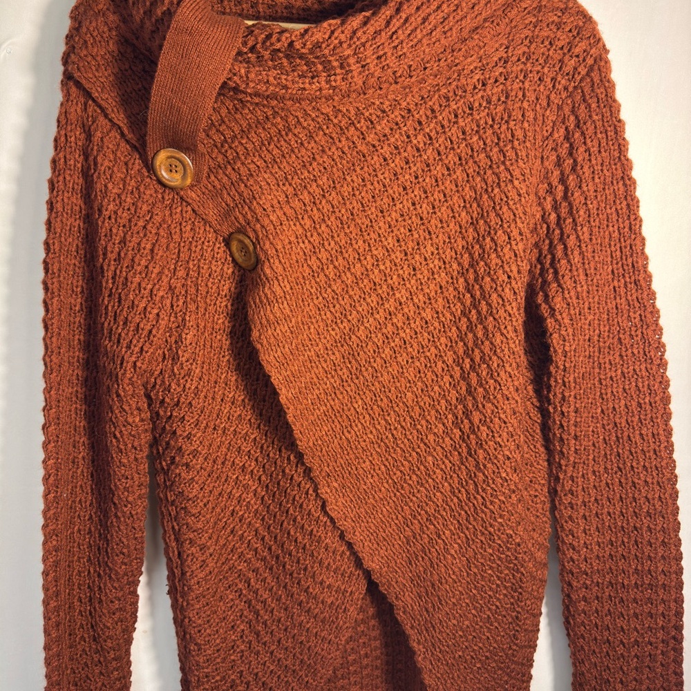 Pankandle Rust Knit Sweater NWT
